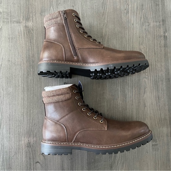 Sonoma Men comfort combat ankle work Boots brown size 10 wide NWT main image 10